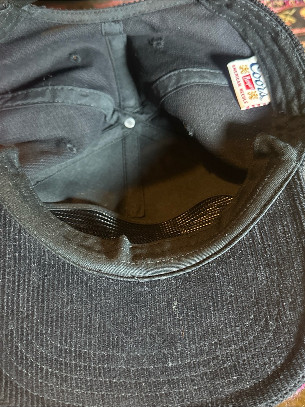 American Needle Coors Banquet Hat Cap Snapback Tan Corduroy Logo Adjustable - Picture 7 of 7
